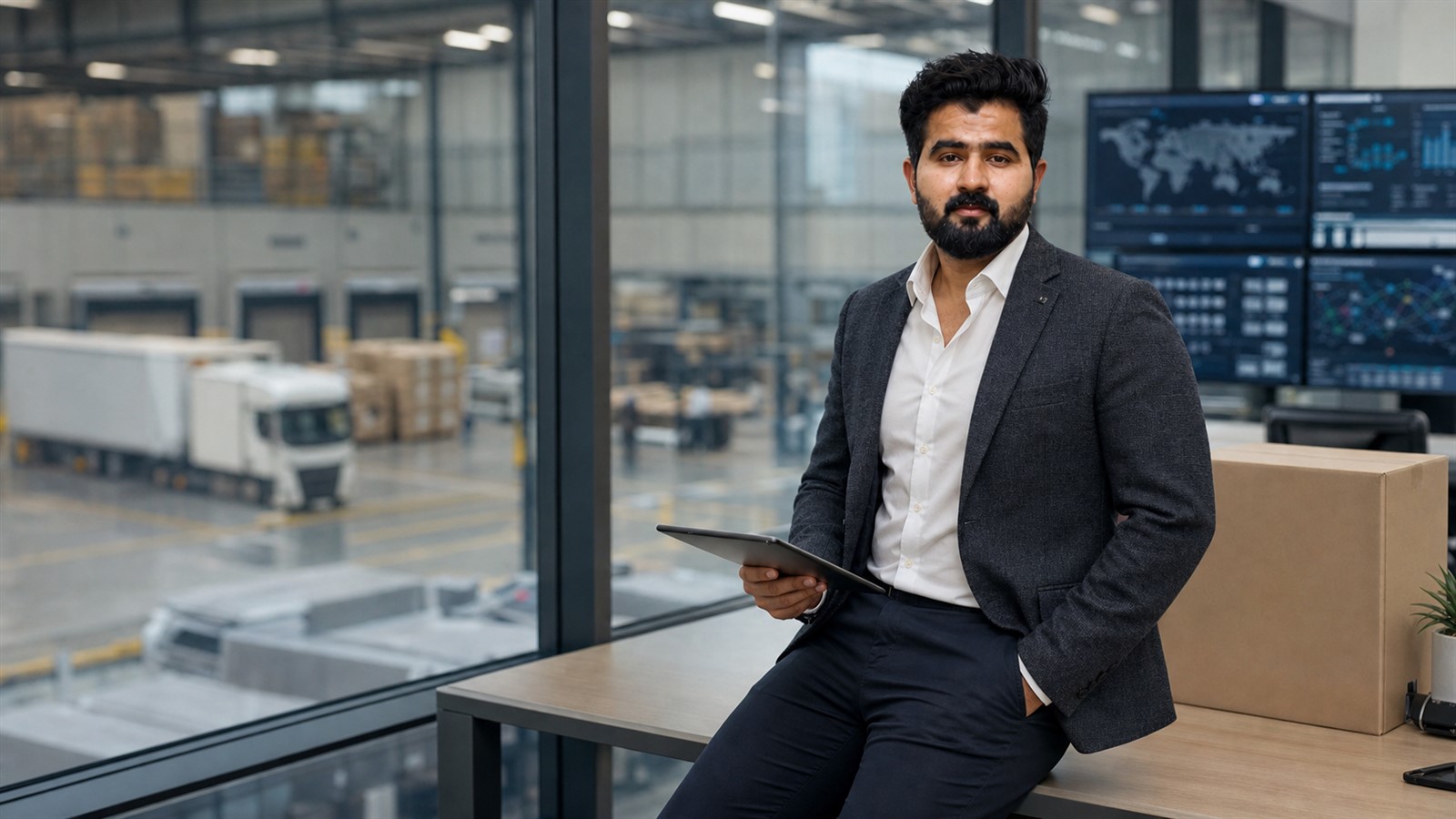 Velocity Move Logistics executive in a logistics operations center